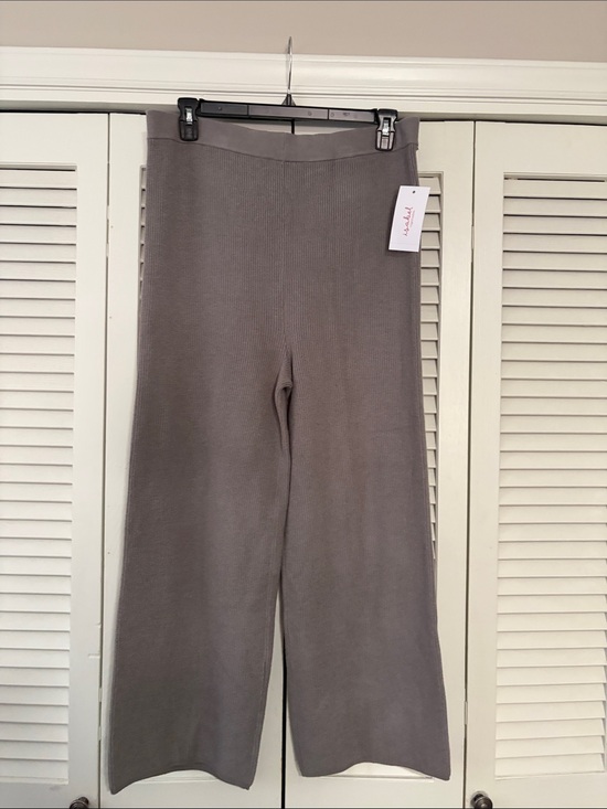 Isabel Maternity by Ingrid & Isabel Pants - Isabel Maternity by Ingrid & Isabel Taupe Gray Wide-Leg Knit Maternity Pants